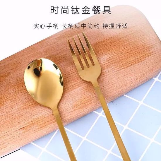 صورة Stainless steel spoons and forks