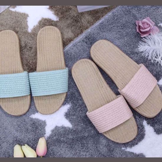 Picture of Ladies Linen Slippers