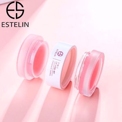 صورة 3 In 1 Lip Care Mask Sugar Peach Lip Balm And Scrub Set