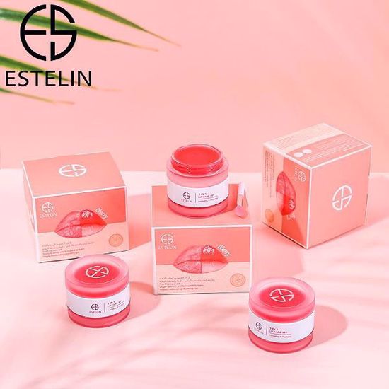 Picture of 3 IN 1 Cherry Sugar Lip Scrub And Lip Balm And Scrub Set