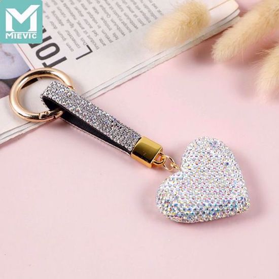 Picture of love full diamond key ring