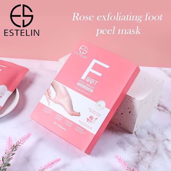 صورة Rose Exfoliating Foot Peel Mask