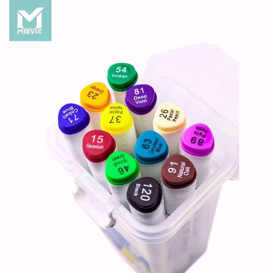 Picture of 12 color double tip marker pen