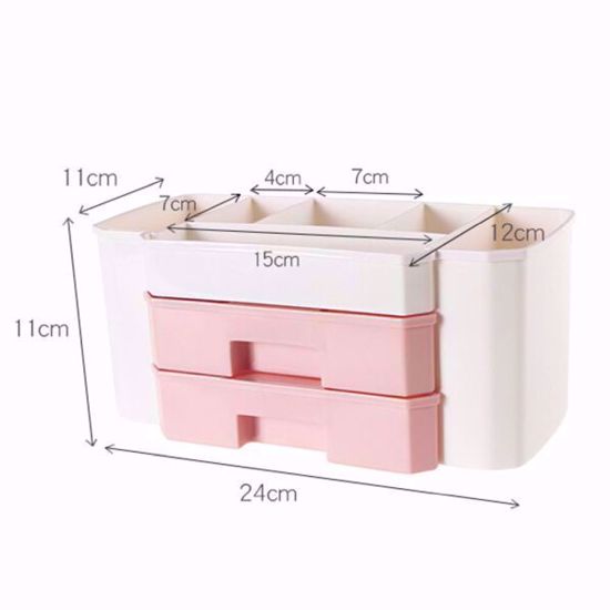 صورة Multi-Use Compact Organizer with Drawers Storage Box