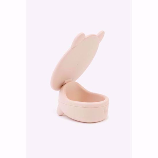صورة Cute Cat Desktop Makeup Mirror with Storage Box – HD Vanity Princess Mirror