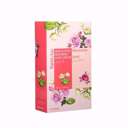Picture of FARMSTAY PINK FLOWER BLOOMING HAND CREAM 2SET(WATER LILY, PINK ROSE)