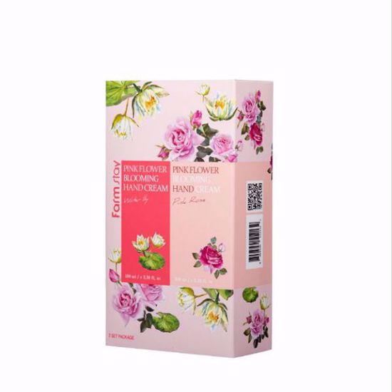 Picture of FARMSTAY PINK FLOWER BLOOMING HAND CREAM 2SET(WATER LILY, PINK ROSE)