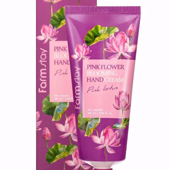 Picture of FARMSTAY PINK FLOWER BLOOMING HAND CREAM PINK LOTUS
