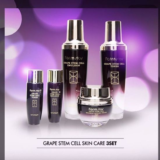 Picture of FARMSTAY GRAPE STEM CELL 3 PIECES SKIN CARE SET
