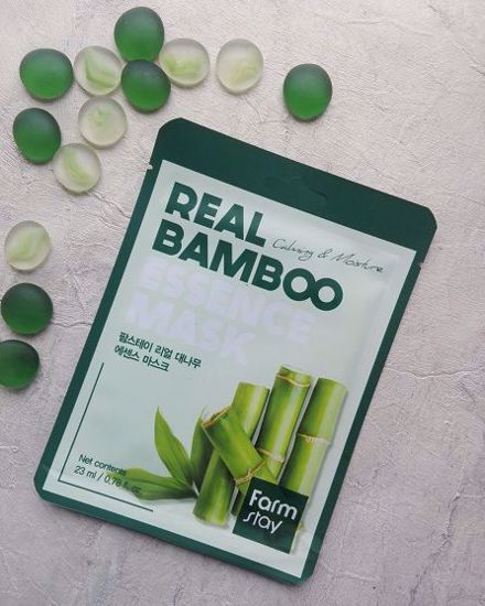 صورة FARMSTAY Real Bamboo Essence Mask