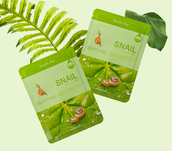 Picture of FARMSTAY SNAIL VISIBLE DIFFERENCE MASK SHEET