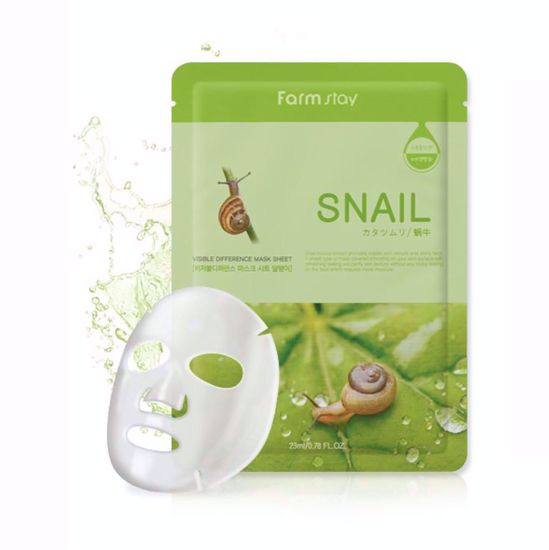 Picture of FARMSTAY SNAIL VISIBLE DIFFERENCE MASK SHEET