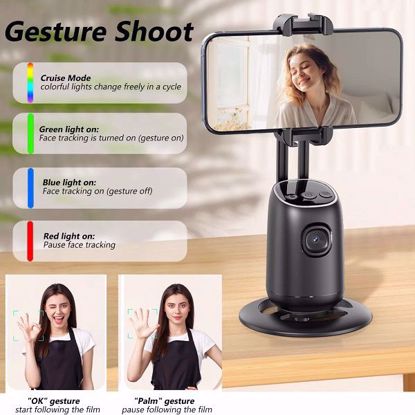 Picture of Auto Face Tracking Selfie Stick Tripod - P05 360° Rotation with Remote Control