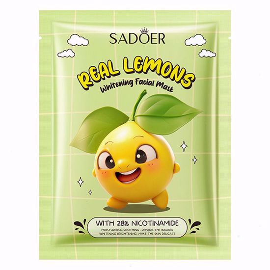 صورة Sadoer Real Lemon Whitening Facial Mask
