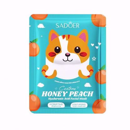 صورة SADOER Cartoon Honey And Peach Facial Mask