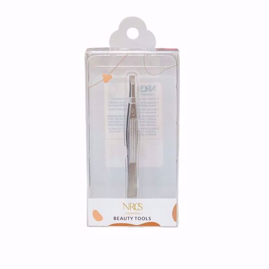 Picture of Electroplated Pearl Eyebrow Tweezers – 430 Stainless Steel