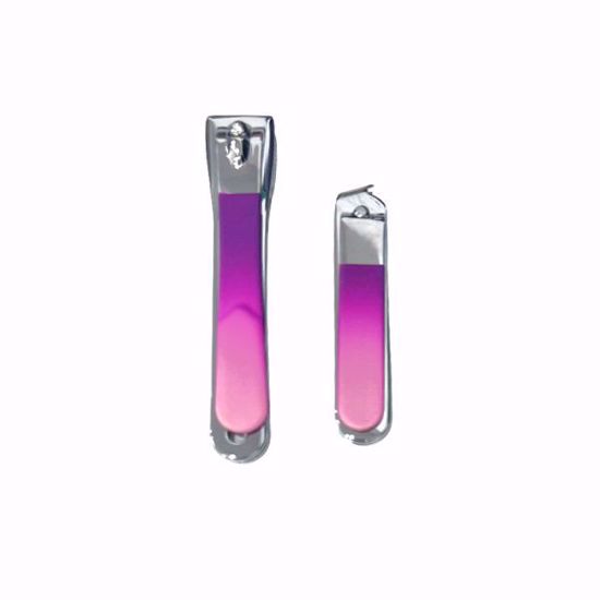 Picture of 2-Piece Nail Clipper Set – Purple Pink Gradient Design
