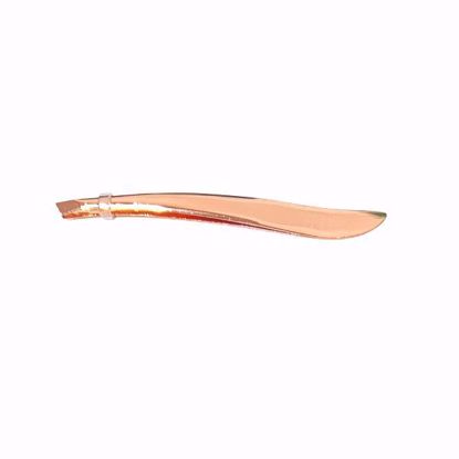 صورة Rose Gold Slant Tweezer – Stainless Steel Precision Tool
