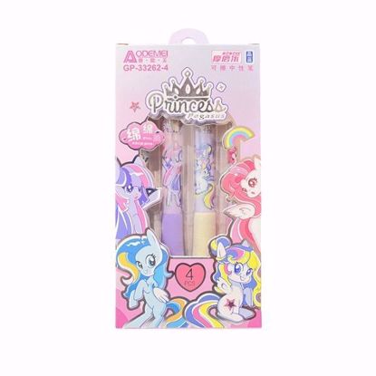 Picture of Princess Pegasus Erasable Pen – 4pcs Blue Ink