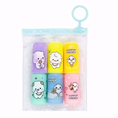Picture of PomPom Friends Highlighter Set – 6 Colors
