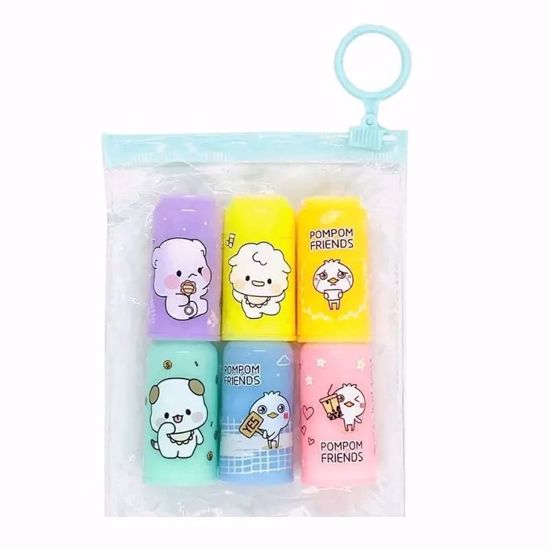 Picture of PomPom Friends Highlighter Set – 6 Colors