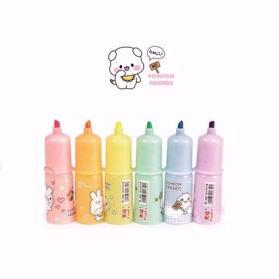 Picture of PomPom Friends Highlighter Set – 6 Colors