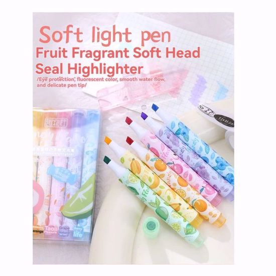 صورة Candy Flavor Highlighter Set – 6 Fruity Colors with Sweet Scents