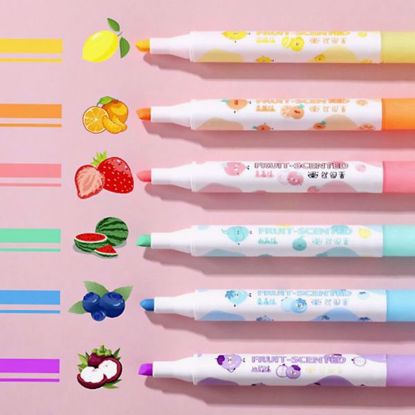 صورة Fruit-Scented Highlighter Set – 6 Colors with Delicious Fruity Fragrances