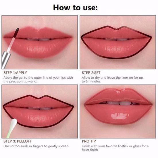 Picture of Peel-Off Lip Liner Tattoo – Neutral Mauve (3.5ml / 1.2 fl.oz)