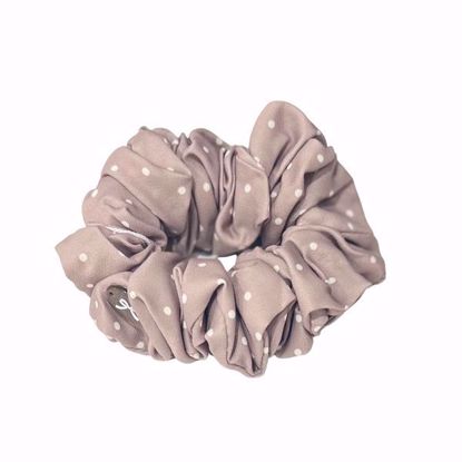 صورة Hair Scrunchies (Brown Polka Dot)