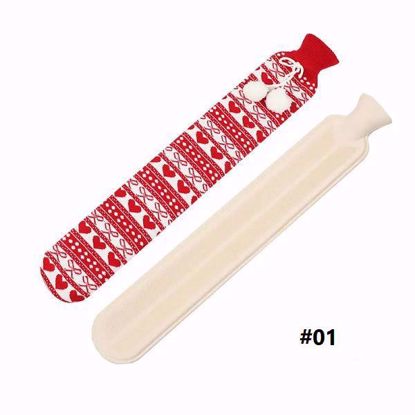 صورة Long Hot Water Bag with Cover – 72cm (Neck & Waist Relief)