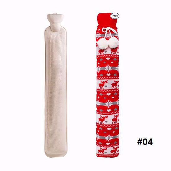 Picture of Long Hot Water Bag with Cover – 72cm (Neck & Waist Relief)