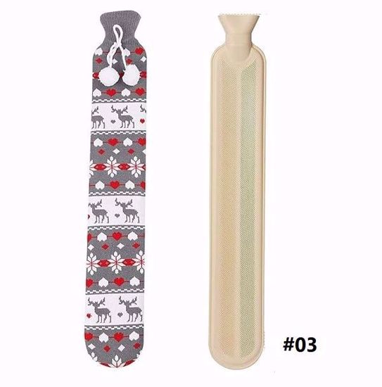 Picture of Long Hot Water Bag with Cover – 72cm (Neck & Waist Relief)
