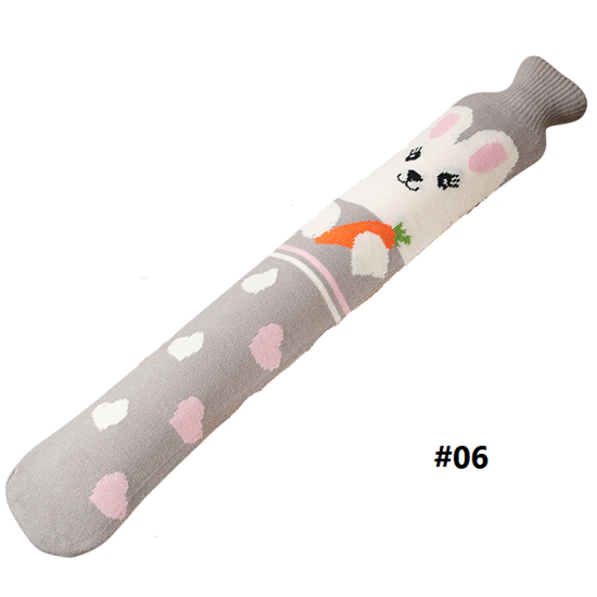 Picture of Long Hot Water Bag with Soft Cover – 52cm (Neck & Waist Relief)