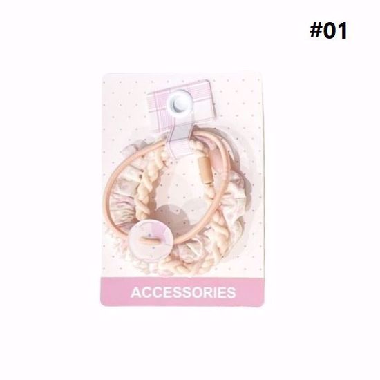 Picture of Basic Hair Ties (3 pcs) – Random Colors & Designs