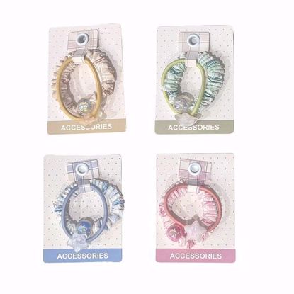 Picture of Basic Hair Ties (2 pcs) – Random Colors & Designs with Star Charm