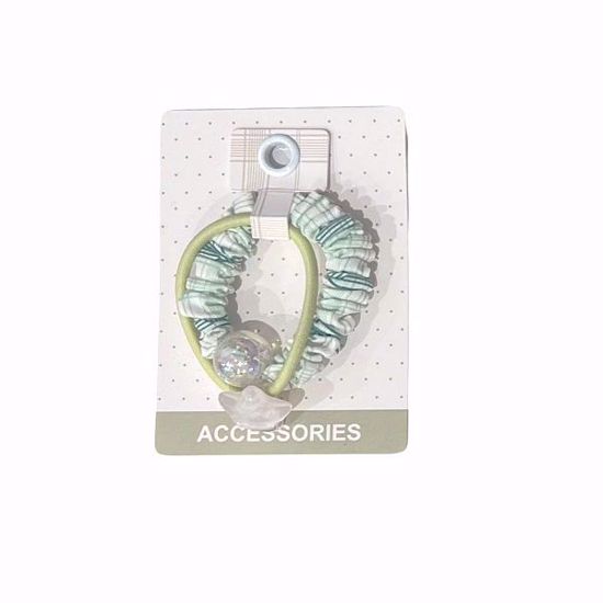 Picture of Basic Hair Ties (2 pcs) – Random Colors & Designs with Star Charm