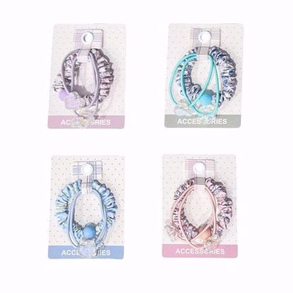 Picture of Basic Hair Ties (3 pcs) – 3 Kinds of Designs with Star & Heart Accents