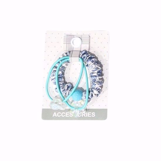 Picture of Basic Hair Ties (3 pcs) – 3 Kinds of Designs with Star & Heart Accents