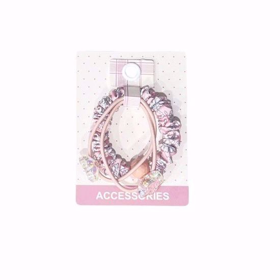 Picture of Basic Hair Ties (3 pcs) – 3 Kinds of Designs with Star & Heart Accents