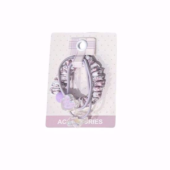 Picture of Basic Hair Ties (3 pcs) – 3 Kinds of Designs with Star & Heart Accents