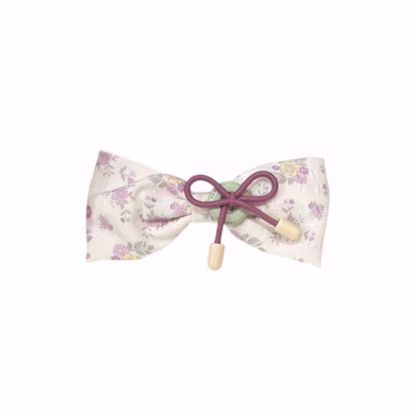 Picture of Ribbon Hair Clip with Purple Floral Design