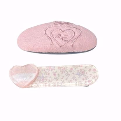 Picture of 2pcs Pastel Pink Hair Clip Set