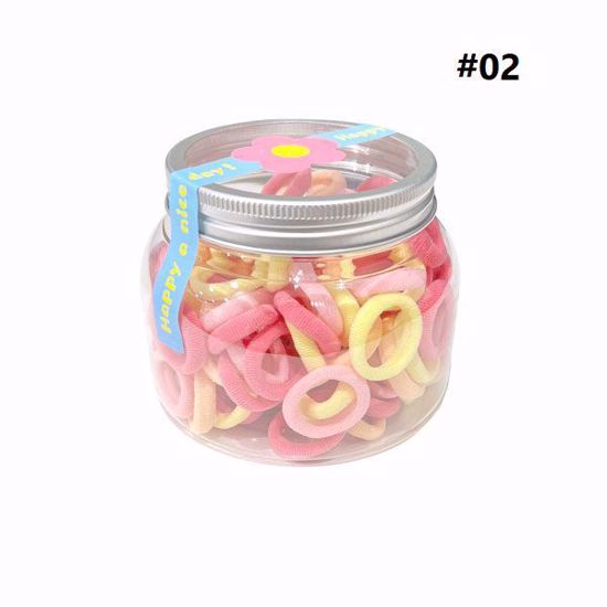 Picture of Towel Hair Ring Ties – Multi-Color Set in Jar