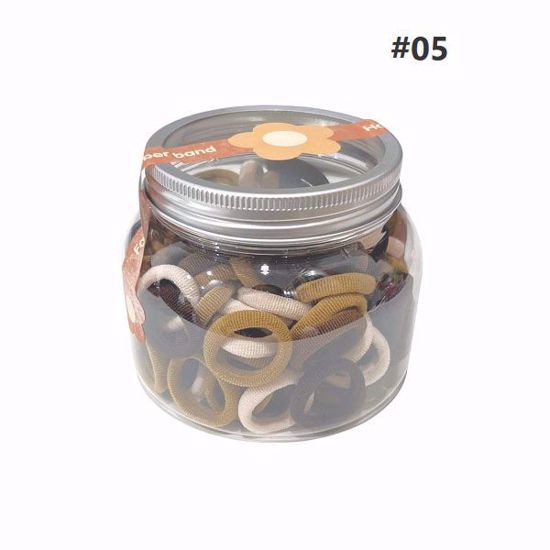 Picture of Towel Hair Ring Ties – Multi-Color Set in Jar