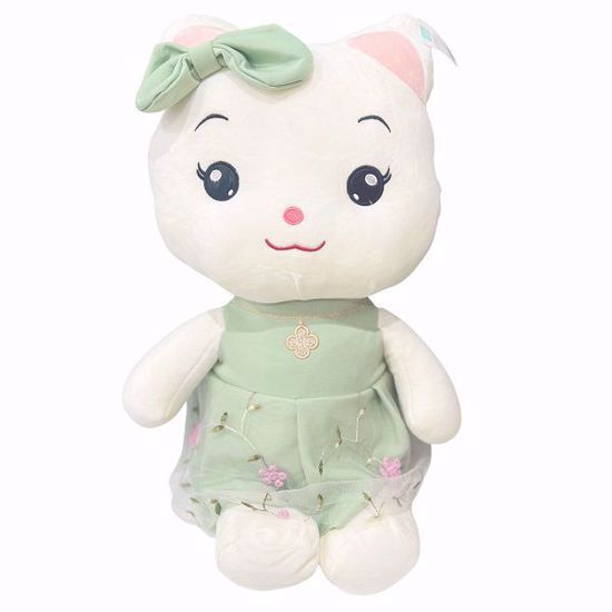 صورة Cat in a Dress Plush Toy – 50 x 27 x 17 cm