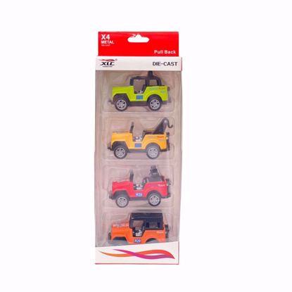 Picture of XLC X4 Metal Die-Cast Pull Back Vehicle Set – Jeep Models