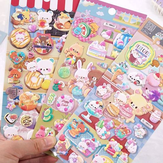صورة 3D Puffy Stickers – Sweet & Squishy Fun!