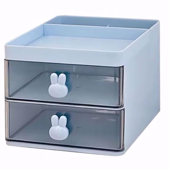 صورة Cute Jewelry & Stationery Organizer with Bunny Drawer Pulls
