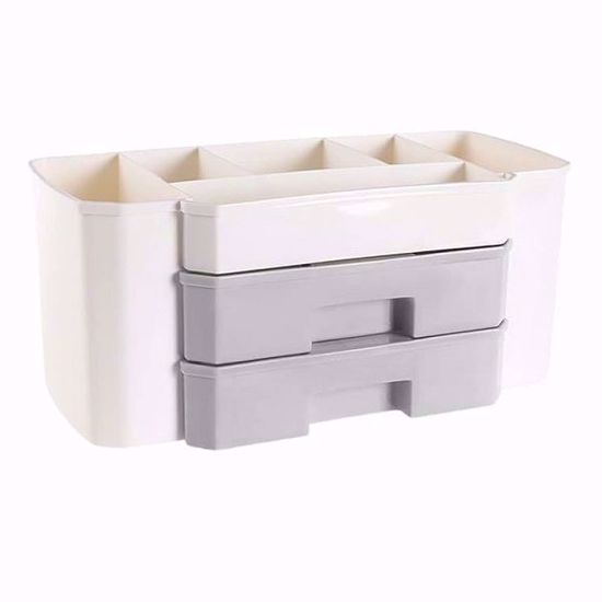 صورة Multi-Use Compact Organizer with Drawers Storage Box